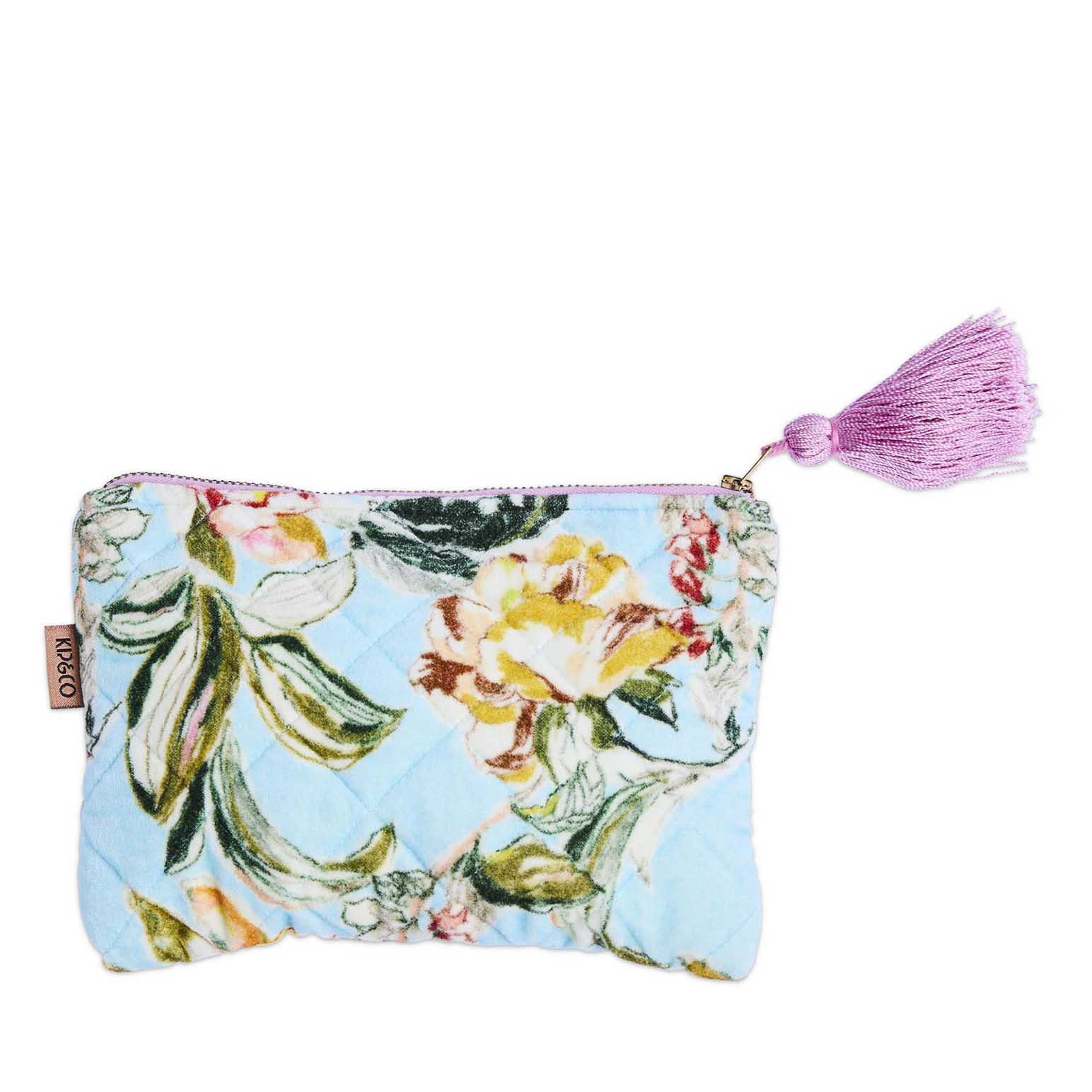Kip&Co Somerset Blue Velvet Cosmetics Purse
